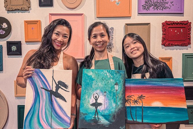 2 Hour Art Jamming Session in Singapore - Your two hours with acrylic paint