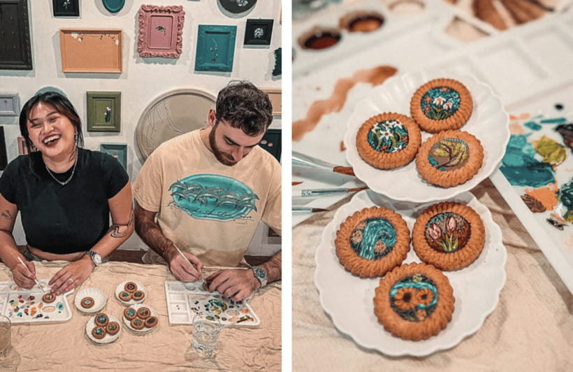 2-Hr Coffee and Biscuit Painting - Edible Paint - Timing, cancellation, and booking flexibility