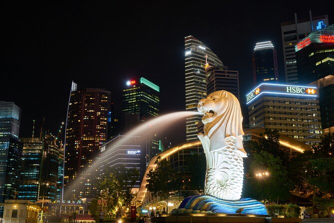 4 Hours - Singapore Tour in Private Car or Minibus with Driver - Merlion Park: Singapore’s essential photo stop