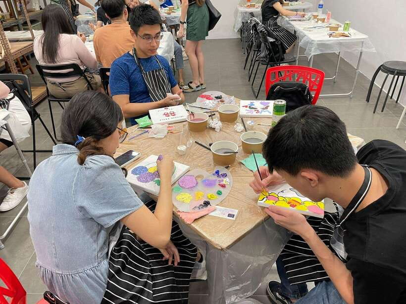 Art Jamming Workshops - What the first part of the session feels like