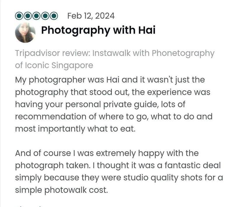 Instawalks of Iconic Singapore Photography Services - What to wear for better outdoor photos