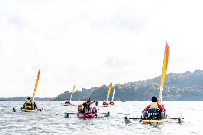 Kayak Sailing in Singapore, Mangrove, Kelong & Pulau Ubin, Seafood Meal Included - Learning the Hobie kayak controls