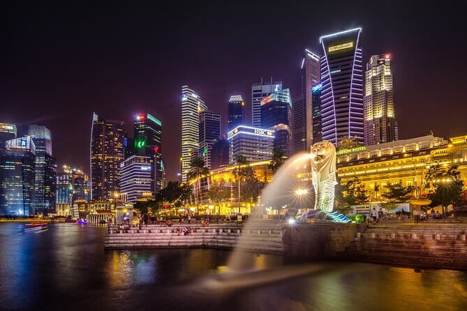 Private Singapore Night City Tour with Driver - Merlion Park and the Marina Bay lights