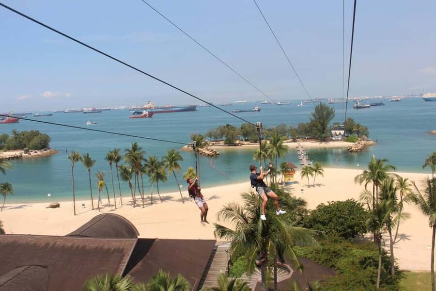Sentosa Island: Ticket to Mega Adventure Park - Preparing for harnesses, clothing, and safety rules