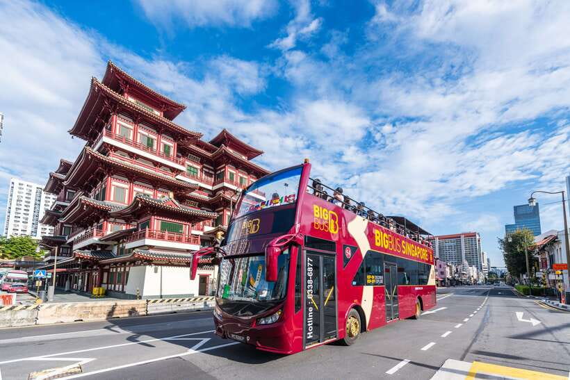 Singapore: Big Bus Hop-On Hop-Off Tour by Open-Top Bus - The Red Heritage Route through Singapore’s old districts