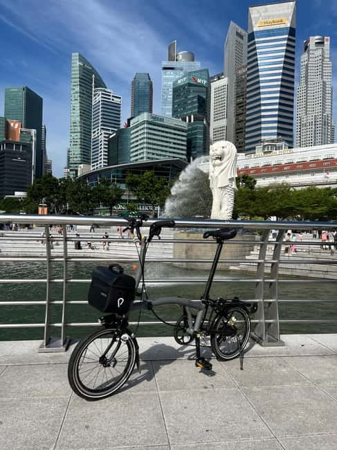 Singapore Brompton Bike Tour from Rail Corridor, with food! - Key points at a glance