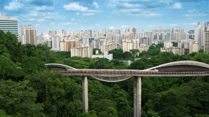 Singapore: Faber Peak Guided Walking Tour with Breakfast - Sentosa views from the Southern Ridges