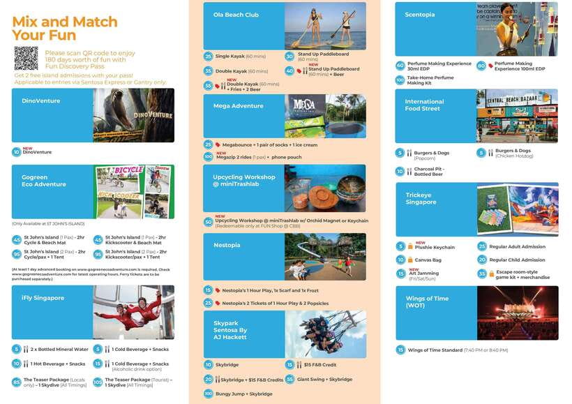 Singapore: Fun Discovery Pass Sentosa - Choosing the right token amount