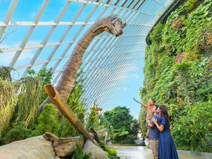Singapore: Gardens by the Bay & Jurassic World with Pickup - Supertree Grove and Garden Rhapsody