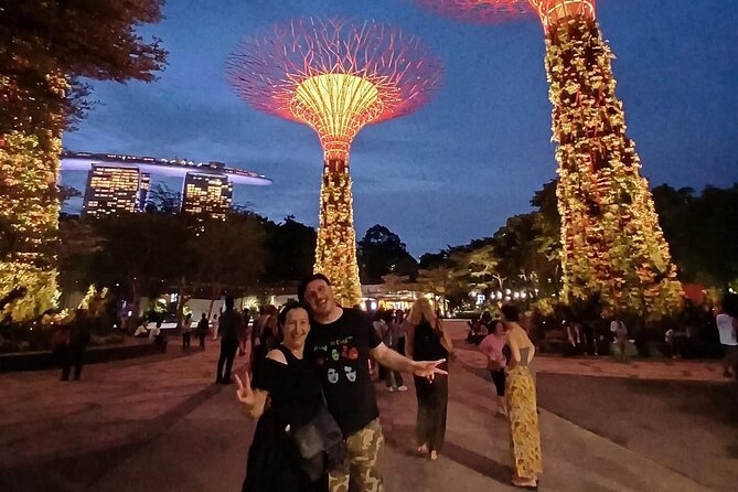 Singapore Guided Night Tour with 2 Light Shows & River Cruise - Garden Rhapsody beneath the Supertrees