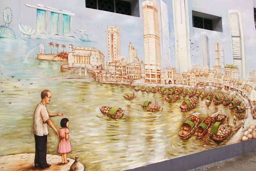Singapore: Hawker Culture Food Tour and Sightseeing - Walking to Lau Pa Sat through old and new Singapore