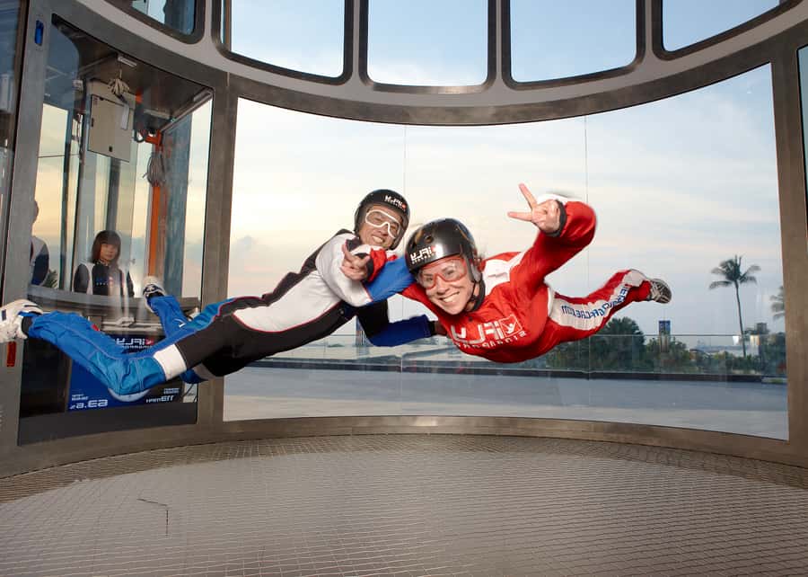 Singapore: I-Fly Indoor E-Ticket for 2 Skydives - Getting suited up with the included equipment