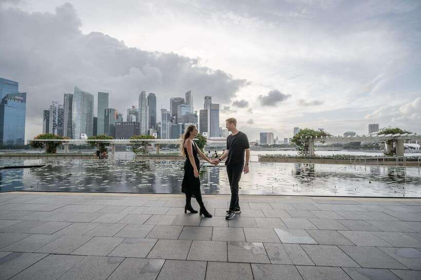 Singapore Photography: Marina Bay Sands & Gardens by the Bay - Marina Bay Sands and the city skyline