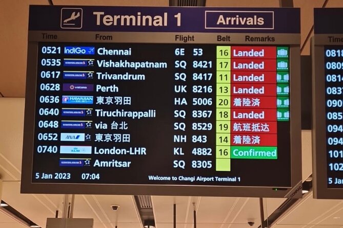 Singapore: Private Airport/Seaport Meet&Greet → Downtown/Sentosa - From Changi Airport to downtown Singapore
