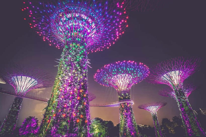 Singapore River Cruise, Garden Rhapsody & Spectra by CYT - Spectra at Marina Bay Sands