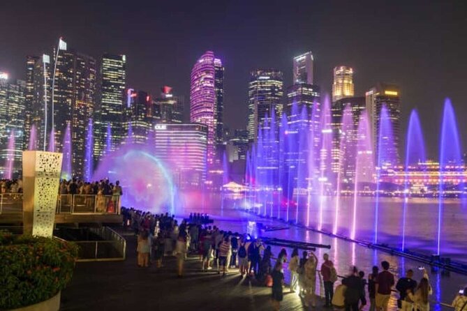 Singapore River Cruise with Spectra & Garden Rhapsody Light Show - Marina Bay Sands and Spectra finish the show schedule