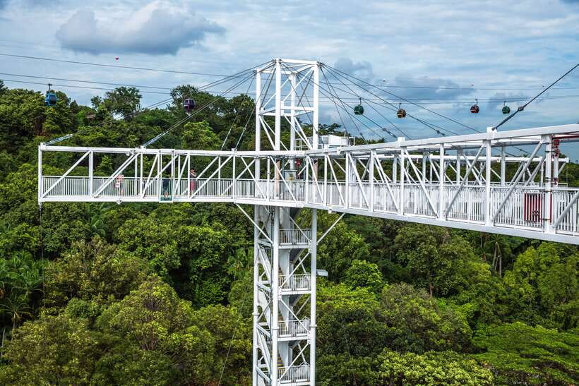 Singapore: Skypark Sentosa by AJ Hackett - Crossing the 47-meter Skybridge