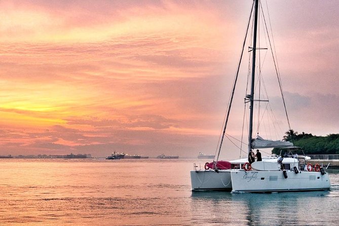 Singapore Sunset and Moring Cruise On A Luxury Catamaran - St John’s Island and its non-commercial feel