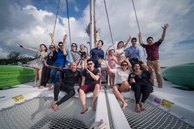 Singapore Sunset and Moring Cruise On A Luxury Catamaran