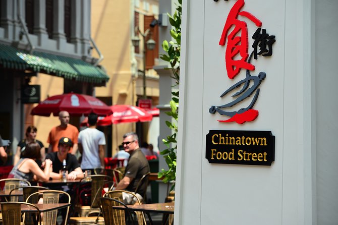 Evening on the food street in Chinatown