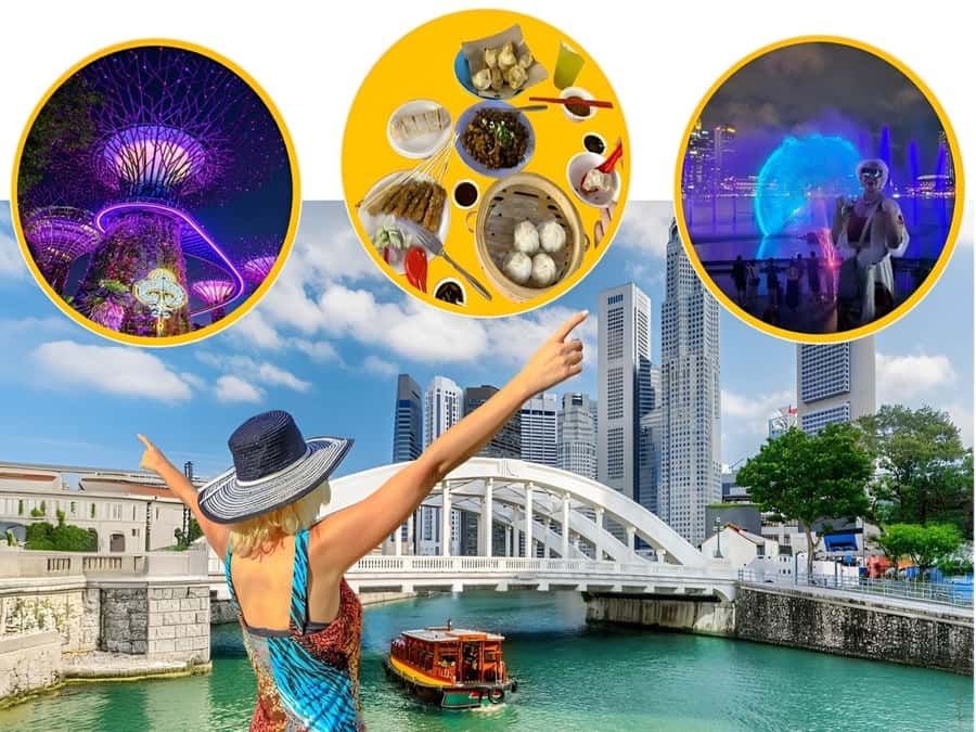 Spectra & Garden Rhapsody Shows with Singapore River Cruise - Merlion Park: a useful photo stop